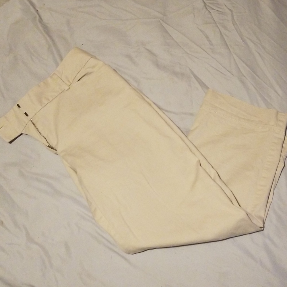 The Loft Tan Capri pants